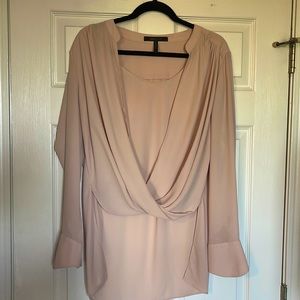 BCBG MaxAzria Blouse, Blush Pink, size L